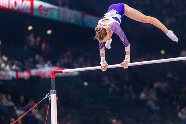 September 26, 2026, Paris, Paris, France: September 26, 2026, Paris, France: Bohdana Kovalova of Ukraine during the qualifier of the uneven bars at Gym Paris inside the AccorArena. Paris France - ZUMAp284 20260926_zip_p284_036 Copyright: xMickaelxPintax