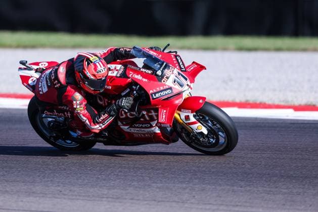 September 26, 2026, San Martino Del Lago, Cremona, Italy: Nicolo Bulega of Aruba.it Racing - Ducati with Ducati Panigale V4R seen during Free Practice 3 of SBK Round 10 EICMA Italian Round. SBK Round 10 EICMA Italian Round (Free Practice 3) In San Martino Del Lago, Italy - 26 Sep 2026  - ZUMAs197 20260926_aaa_s197_021 Copyright: xFabrizioxCarabellix