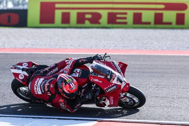 September 26, 2026, San Martino Del Lago, Cremona, Italy: Nicolo Bulega of Aruba.it Racing - Ducati with Ducati Panigale V4R seen during Free Practice 3 of SBK Round 10 EICMA Italian Round. SBK Round 10 EICMA Italian Round (Free Practice 3) In San Martino Del Lago, Italy - 26 Sep 2026  - ZUMAs197 20260926_aaa_s197_044 Copyright: xFabrizioxCarabellix