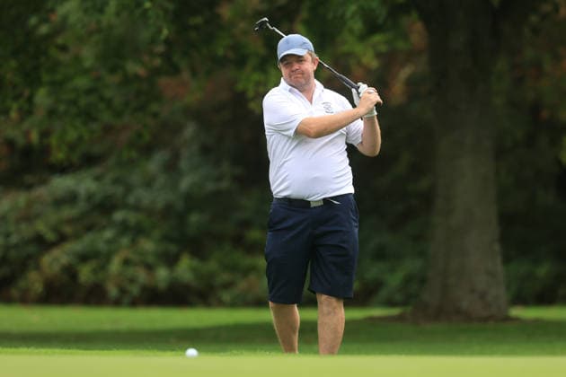REPRO FREE *PRESS RELEASE NO REPRODUCTION FEE* EDITORIAL USE ONLY Flogas Irish Mixed Foursomes & Four-Ball, Westmanstown Golf Club, Dublin 26 9 2026 Cushendall™s Alister McGregor Alister McGregor 26 9 2026  Copyright: xx BK1_8069 copy