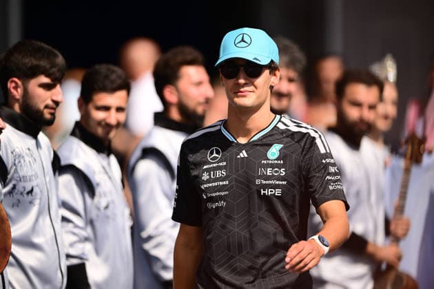 F1 Grand Prix of Azerbaijan George Russell of Mercedes-AMG Petronas speaks during the Formula 1 Azerbaijan Grand Prix at the Baku City Circuit in Baku, Azerbaijan, on September 26, 2026. Baku Caucasus Azerbaijan  Copyright: xAndreaxDiodatox originalFilename:diodato-azerbaij260926_npP2f.jpg