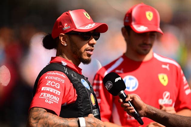 F1 Grand Prix of Azerbaijan Lewis Hamilton of Scuderia Ferrari speaks during the Formula 1 Azerbaijan Grand Prix at the Baku City Circuit in Baku, Azerbaijan, on September 26, 2026. Baku Caucasus Azerbaijan  Copyright: xAndreaxDiodatox originalFilename:diodato-azerbaij260926_npdhe.jpg