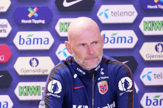 The National Soccer Team Trains in Oslo, September 26, 2026. Press conference with Norway s national team coach Stale Solbakken, Fredrik Aursnes, and Andreas Schjelderup at Ullevaal Stadium, the day of the match against Portugal. Photo by Javad Parsa, NTB, Oslo, Norway. EDITORIAL USE ONLY. RESTRICTED USE FOR BETTING COMPANIES  Copyright: xJavadxParsax xNTBx