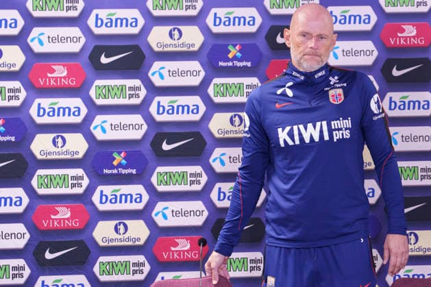 National soccer team coach Oslo 20260926 Press conference with Norway s national team manager Stale Solbakken, Fredrik Aursnes, and Andreas Schjelderup at Ullevaal Stadium, the day before the match against Portugal. Photo by Javad Parsa, NTB, Oslo, Norway. EDITORIAL USE ONLY. RESTRICTED USE FOR BETTING COMPANIES.  Copyright: xJavadxParsax xNTBx