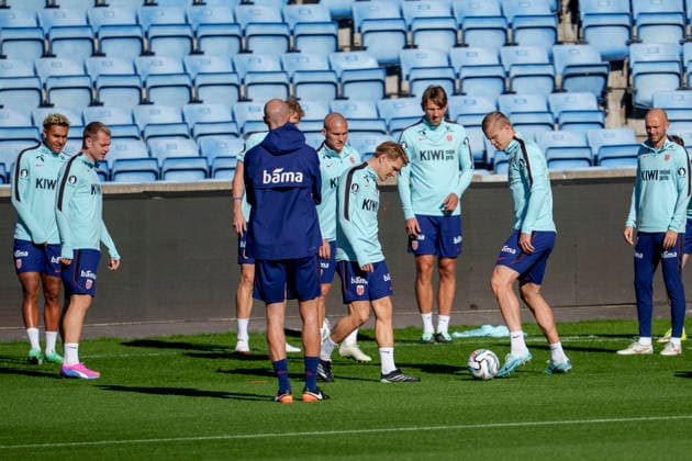 National Soccer Team Practices in Oslo, September 26, 2026: Erling Braut Haaland and the rest of the national team practice at Ullevaal Stadium on the day of the match against Portugal. Photo by Javad Parsa, NTB, Oslo, Norway. EDITORIAL USE ONLY. RESTRICTED USE FOR BETTING COMPANIES.  Copyright: xJavadxParsax xNTBx