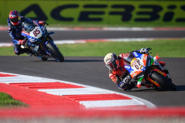 September 26, 2026, Cremona, Italy: Alberto SURRA (ITA) riding for Motocorsa Racing at turn 12 during Free Practice session 3 of the 2026 WorldSBK EICMA ITALIAN ROUND at Cremona Circuit Angelo Bergamonti in Cremona (Italy), 10th round of the 2026 WorldSBK season..Credit: ZUMA Press WorldSBK 2026: EICMA ITALIAN ROUND: Practice  - ZUMAr158 20260926_aap_r158_008 Copyright: xRiccardoxRighettix