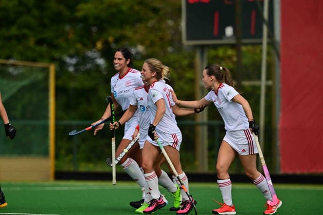 Hockey, Women s, 1st Bundesliga, BHC Berliner HC, September 26, 2026, Manuela Ghigliotti, BHC ties the game at 1-1 in Bremen, Bremen, Germany AK9_9600