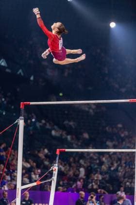 September 26, 2026, Paris, Paris, France: September 26, 2026, Paris, France: Sofia Shtykhetskaya during the qualifier of the uneven bars at Gym Paris inside the AccorArena. Paris France - ZUMAp284 20260926_zip_p284_069 Copyright: xMickaelxPintax