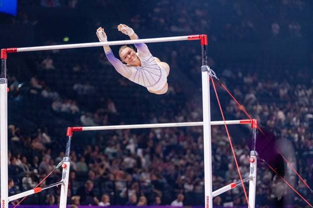 September 26, 2026, Paris, Paris, France: September 26, 2026, Paris, France: Misela Antila of Finland during the qualifier of the uneven bars at Gym Paris inside the AccorArena. Paris France - ZUMAp284 20260926_zip_p284_084 Copyright: xMickaelxPintax