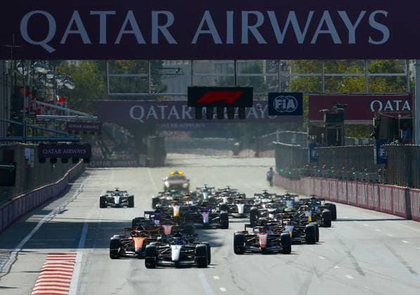 Azerbaijan Grand Prix 2026 BAKU, AZERBAIJAN - SEPTEMBER 26 : A general view from the Azerbaijan Grand Prix, the 15th round of the Formula 1 World Championship, WM, Weltmeisterschaft in Baku, Azerbaijan on September 26, 2026. Resul Rehimov Anadolu Baku Azerbaijan. Editorial use only. Please get in touch for any other usage.  Copyright: x2026xAnadoluxResulxRehimovx