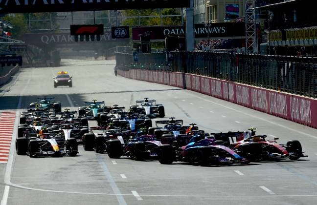 Azerbaijan Grand Prix 2026 BAKU, AZERBAIJAN - SEPTEMBER 26 : A general view from the Azerbaijan Grand Prix, the 15th round of the Formula 1 World Championship, WM, Weltmeisterschaft in Baku, Azerbaijan on September 26, 2026. Resul Rehimov Anadolu Baku Azerbaijan. Editorial use only. Please get in touch for any other usage.  Copyright: x2026xAnadoluxResulxRehimovx
