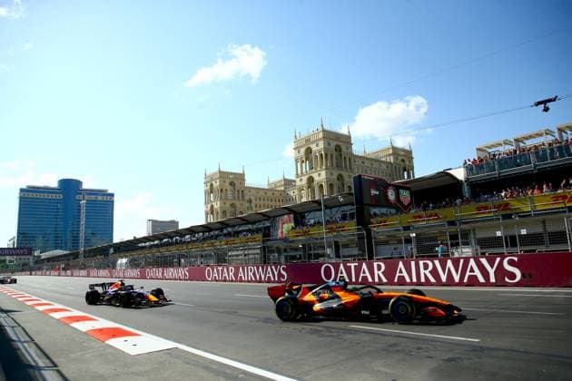 Azerbaijan Grand Prix 2026 BAKU, AZERBAIJAN - SEPTEMBER 26 : A general view from the Azerbaijan Grand Prix, the 15th round of the Formula 1 World Championship, WM, Weltmeisterschaft in Baku, Azerbaijan on September 26, 2026. Resul Rehimov Anadolu Baku Azerbaijan. Editorial use only. Please get in touch for any other usage.  Copyright: x2026xAnadoluxResulxRehimovx