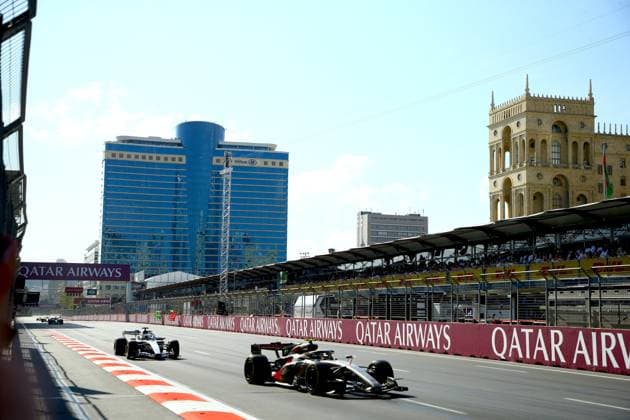Azerbaijan Grand Prix 2026 BAKU, AZERBAIJAN - SEPTEMBER 26 : A general view from the Azerbaijan Grand Prix, the 15th round of the Formula 1 World Championship, WM, Weltmeisterschaft in Baku, Azerbaijan on September 26, 2026. Resul Rehimov Anadolu Baku Azerbaijan. Editorial use only. Please get in touch for any other usage.  Copyright: x2026xAnadoluxResulxRehimovx