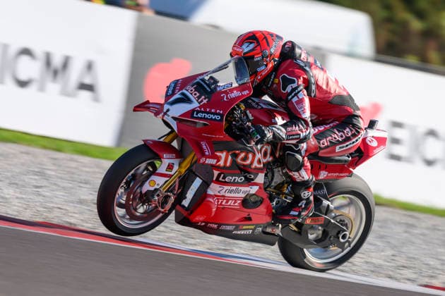 September 26, 2026, Cremona, Italy: Iker LECUONA (ESP) riding for Aruba.it Racing - Ducati on the curb at turn 13 during Free Practice session 3 of the 2026 WorldSBK EICMA ITALIAN ROUND at Cremona Circuit Angelo Bergamonti in Cremona (Italy), 10th round of the 2026 WorldSBK season..Credit: ZUMA Press WorldSBK 2026: EICMA ITALIAN ROUND: Practice  - ZUMAr158 20260926_aap_r158_013 Copyright: xRiccardoxRighettix