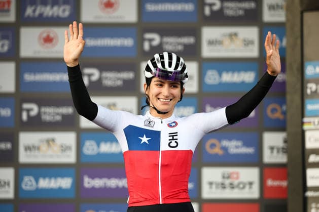 2026 UCI Road World Championships Picture by Alex Whitehead SWpix.com - 26 09 2026 - Cycling - 2026 UCI Road World Championships - MontrÃ al, Canada - Women Elite Road Race - Chile - Catalina Anais Soto (Chile) MontrÃ al Avenue du Parc Canada Copyright: x xSWpix.comx(t axPhotographyxHubxLtd)xAlexxWhitehead SWpix.comx SWP-3521-3895