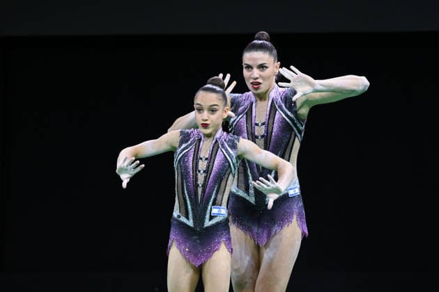 IPA88993101 - Rony Cohen and Sokolovsky, performing the Shiraz routine (ISR), at the 30th World Acrobatic Gymnastics Championships in Pesaro, Italy, on September 26, 2026  Copyright: xFilippoxTomasi IPAxSportx xx IPA88993101