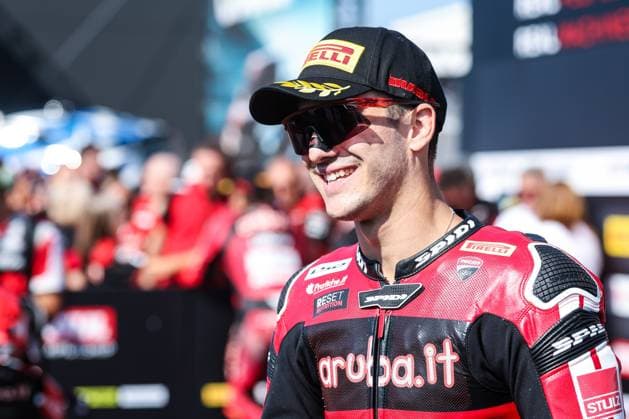 September 26, 2026, San Martino Del Lago, Cremona, Italy: Iker Lecuona of Aruba.it Racing - Ducati with Ducati Panigale V4R celebrates the best time in Tissout Superpole during Podium Tissout Superpole of SBK Round 10 EICMA Italian Round. SBK Round 10 EICMA Italian Round (Podium Tissout Superpole) In San Martino Del Lago, Italy - 26 Sep 2026  - ZUMAs197 20260926_aaa_s197_096 Copyright: xFabrizioxCarabellix