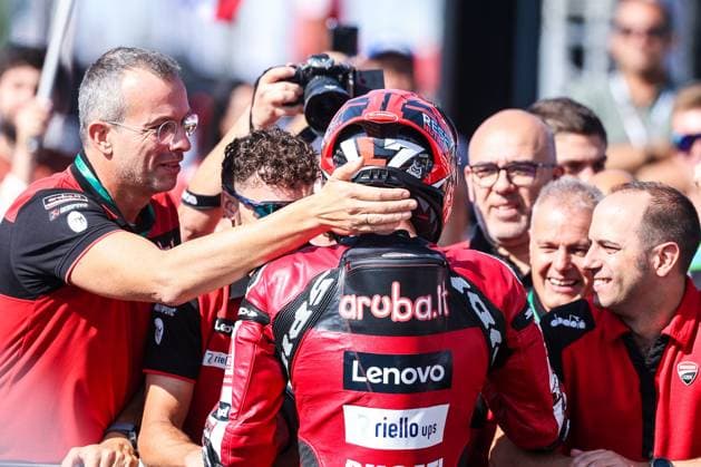 September 26, 2026, San Martino Del Lago, Cremona, Italy: Iker Lecuona of Aruba.it Racing - Ducati with Ducati Panigale V4R celebrates the best time in Tissout Superpole during Podium Tissout Superpole of SBK Round 10 EICMA Italian Round. SBK Round 10 EICMA Italian Round (Podium Tissout Superpole) In San Martino Del Lago, Italy - 26 Sep 2026  - ZUMAs197 20260926_aaa_s197_102 Copyright: xFabrizioxCarabellix