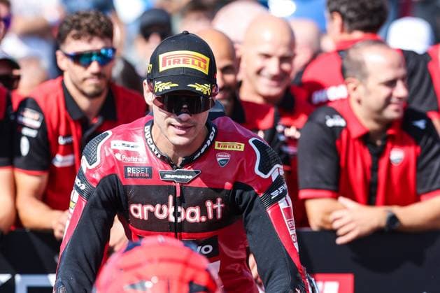 September 26, 2026, San Martino Del Lago, Cremona, Italy: Iker Lecuona of Aruba.it Racing - Ducati with Ducati Panigale V4R celebrates the best time in Tissout Superpole during Podium Tissout Superpole of SBK Round 10 EICMA Italian Round. San Martino Del Lago Italy - ZUMAs197 20260926_aaa_s197_107 Copyright: xFabrizioxCarabellix