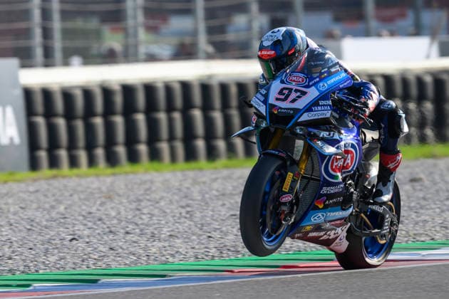 September 26, 2026, Cremona, Italy: Xavi VIERGE (ESP) riding for Pata Maxus Yamaha on the curb at turn 13 during Free Practice session 3 of the 2026 WorldSBK EICMA ITALIAN ROUND at Cremona Circuit Angelo Bergamonti in Cremona (Italy), 10th round of the 2026 WorldSBK season..Credit: ZUMA Press WorldSBK 2026: EICMA ITALIAN ROUND: Practice  - ZUMAr158 20260926_aap_r158_019 Copyright: xRiccardoxRighettix