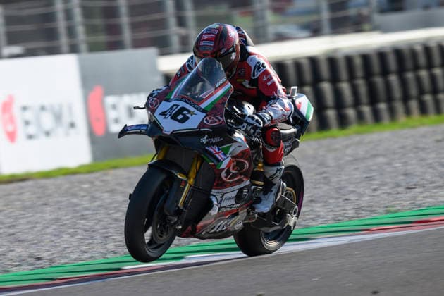 September 26, 2026, Cremona, Italy: Thomas BRIDEWELL (GBR) riding for Superbike Advocates on the curb at turn 13 during Free Practice session 3 of the 2026 WorldSBK EICMA ITALIAN ROUND at Cremona Circuit Angelo Bergamonti in Cremona (Italy), 10th round of the 2026 WorldSBK season..Credit: ZUMA Press WorldSBK 2026: EICMA ITALIAN ROUND: Practice  - ZUMAr158 20260926_aap_r158_022 Copyright: xRiccardoxRighettix