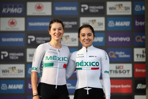2026 UCI Road World Championships Picture by Alex Whitehead SWpix.com - 26 09 2026 - Cycling - 2026 UCI Road World Championships - MontrÃ al, Canada - Women Elite Road Race - Mexico - Romina Hinojosa (Mexico), Andrea Ramirez (Mexico) MontrÃ al Avenue du Parc Canada Copyright: x xSWpix.comx(t axPhotographyxHubxLtd)xAlexxWhitehead SWpix.comx SWP-3521-3902
