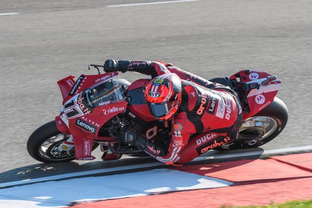 September 26, 2026, Cremona, Italy: Nicolo BULEGA (ITA) riding for Aruba.it Racing - Ducati at turn 13 during Free Practice session 3 of the 2026 WorldSBK EICMA ITALIAN ROUND at Cremona Circuit Angelo Bergamonti in Cremona (Italy), 10th round of the 2026 WorldSBK season..Credit: ZUMA Press WorldSBK 2026: EICMA ITALIAN ROUND: Practice  - ZUMAr158 20260926_aap_r158_024 Copyright: xRiccardoxRighettix