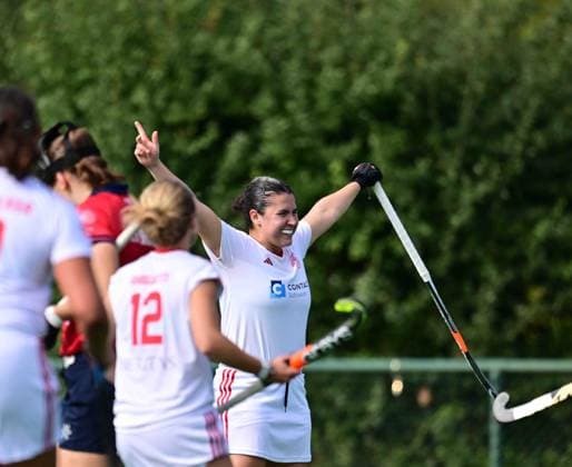 Hockey, Women s, 1st Bundesliga, BHC Berliner HC, September 26, 2026, follow-up goal to make it 2–3 by Paula Lorenzini, Bremer HC, Bremen, Germany AK9_9840_1