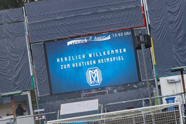Soccer I Women s I 2026–2027 Season I DFB Cup I SV Meppen vs. Hamburger SV I September 26, 2026 Scoreboard at Hänsch Arena, SV Meppen, Meppen, Hänsch Arena, Lower Saxony, Germany Copyright: xLobeca CedricxSiefkerx