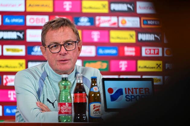 SOCCER - NL, AUT vs KOS VIENNA,AUSTRIA,26.SEP.26 - SOCCER - UEFA Nations League, group stage, OEFB international match, Länderspiel, Nationalmannschaft Austria vs Kosovo, preview, press conference, PK, Pressekonferenz team AUT. Image shows head coach Ralf Rangnick (AUT). GEPAxpictures xAvnixRetkoceri