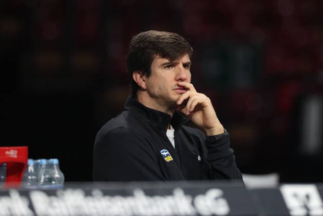 Pedro Calles, Alba Berlin Head Coach, pre-game, GER, FC Bayern Basketball vs. Alba Berlin, Basketball, easycredit Basketball Bundesliga, Matchday 23, 2026–2027 Season, September 26, 2026, GER, FC Bayern Basketball vs. Alba Berlin, Basketball, easycredit Basketball Bundesliga, Matchday 23, 2026–2027 season, September 26, 2026, Munich Copyright: xEibner-Pressefoto JennixMaulx EP_JML
