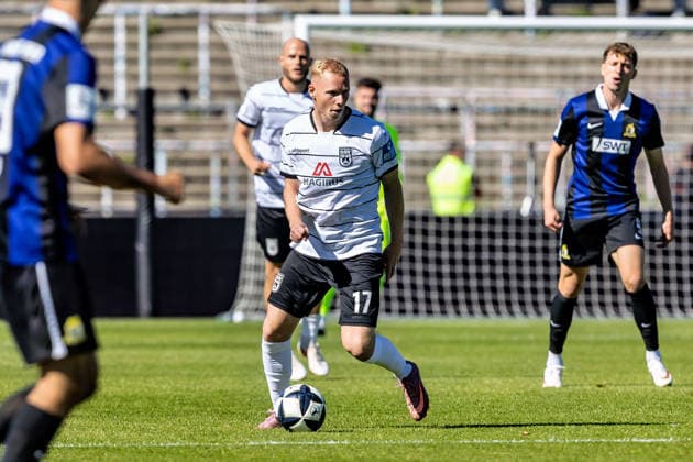 Leon Müller, SSV Ulm 1846 Soccer, 17 SSV Ulm 1846 Soccer vs. SV Eintracht Trier, Soccer, Regionalliga Southwest, Matchday 9, Donaustadion Ulm, September 26, 2026, Ulm Copyright: xluccaxfundelx EP_EER