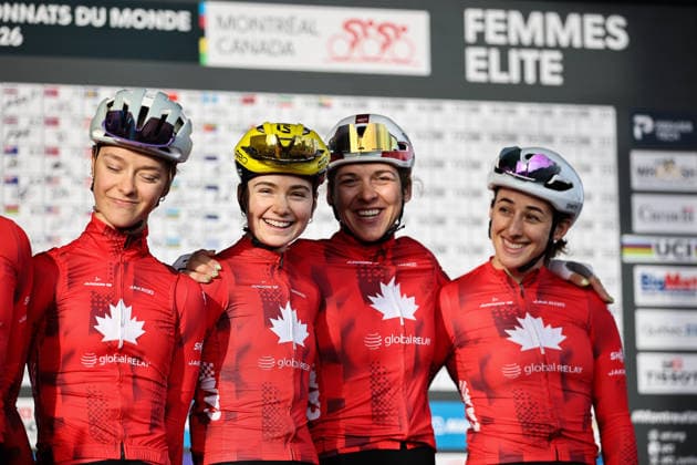 2026 UCI Road World Championships Picture by Alex Whitehead SWpix.com - 26 09 2026 - Cycling - 2026 UCI Road World Championships - MontrÃ al, Canada - Women Elite Road Race - Canada - Sarah Van Dam (Canada) MontrÃ al Avenue du Parc Canada Copyright: x xSWpix.comx(t axPhotographyxHubxLtd)xAlexxWhitehead SWpix.comx SWP-3521-3919