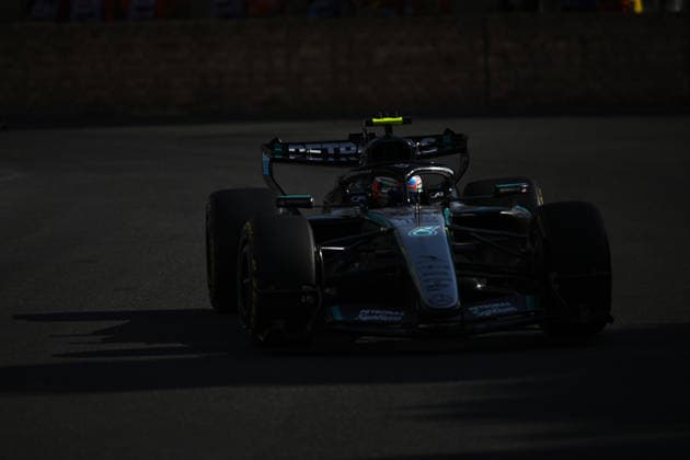 F1 - AZERBAIJAIN GRAND PRIX 2026 12 KIMI ANTONELLI Andrea (ita), Mercedes AMG F1 Team W17, action during the 2026 Formula 1 Azerbaijan Grand Prix, 15th round of the 2026 Formula One World Championship, WM, Weltmeisterschaft from September 24 to 26, 2026 on the Baku City Circuit, in Baku, Azerbaijan - BakuAzerbaijan  Copyright: xDPPIx