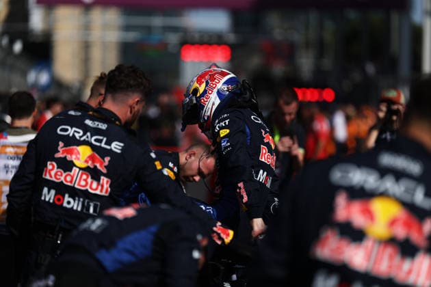 F1 - AZERBAIJAIN GRAND PRIX 2026 03 VERSTAPPEN Max (nld), Red Bull Racing Ford RB22, action during the 2026 Formula 1 Azerbaijan Grand Prix, 15th round of the 2026 Formula One World Championship, WM, Weltmeisterschaft from September 24 to 26, 2026 on the Baku City Circuit, in Baku, Azerbaijan - BakuAzerbaijan  Copyright: xDPPIx