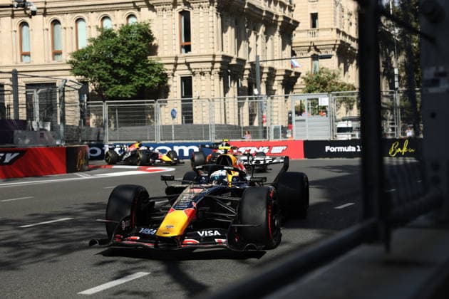 F1 - AZERBAIJAIN GRAND PRIX 2026 06 HADJAR Isack (fra), Red Bull Racing Ford RB22, action during the 2026 Formula 1 Azerbaijan Grand Prix, 15th round of the 2026 Formula One World Championship, WM, Weltmeisterschaft from September 24 to 26, 2026 on the Baku City Circuit, in Baku, Azerbaijan - BakuAzerbaijan  Copyright: xDPPIx