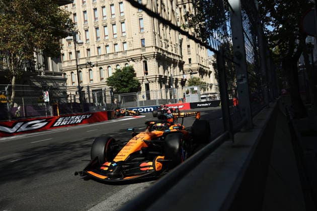 F1 - AZERBAIJAIN GRAND PRIX 2026 81 PIASTRI Oscar (aus), McLaren F1 Team MCL40, action during the 2026 Formula 1 Azerbaijan Grand Prix, 15th round of the 2026 Formula One World Championship, WM, Weltmeisterschaft from September 24 to 26, 2026 on the Baku City Circuit, in Baku, Azerbaijan - BakuAzerbaijan  Copyright: xDPPIx