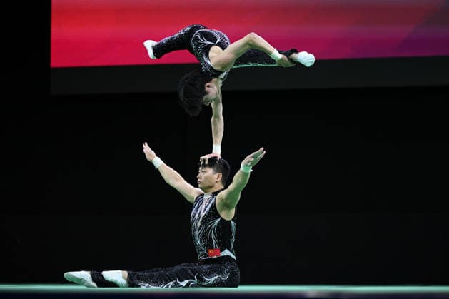 IPA88994545 - LIU Junwei and ZHANG Lei (CHN) during the 30th World Acrobatic Gymnastics Championships in Pesaro, Italy, on September 26, 2026  Copyright: xFilippoxTomasi IPAxSportx xx IPA88994545