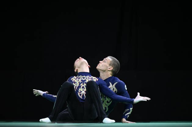 IPA88994603 - Vladislav GLEVITSKII and Roman GRISHCHENKO (WG2) at the 30th World Acrobatic Gymnastics Championships in Pesaro, Italy, on September 26, 2026  Copyright: xFilippoxTomasi IPAxSportx xx IPA88994603