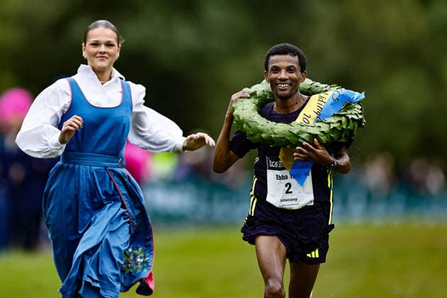 260926 Ebba Tulu Chala Hässelby SK, winner of the Men s 30 km race, September 26, 2026, in Lidingö  Copyright: PETERxHOLGERSSON BB260926PH024