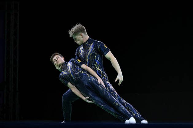 OTHER - Gymnastics - 30th Acrobatic Gymnastics World Championships Photo by IPA ABACAPRESS.COM88994601 - BUYSE Karsten HEBBRECHT Emiel (BEL) during the 30th World Acrobatic Gymnastics Championships, held in Pesaro, Italy, on September 26, 2026 Pesaro Italy  Copyright: xIPAxSport ABACAx