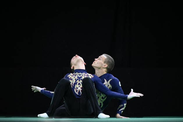 OTHER - Gymnastics - 30th Acrobatic Gymnastics World Championships Photo by IPA ABACAPRESS.COM88994603 - Vladislav GLEVITSKII and Roman GRISHCHENKO (WG2) at the 30th World Acrobatic Gymnastics Championships in Pesaro, Italy, on September 26, 2026 Pesaro Italy  Copyright: xIPAxSport ABACAx