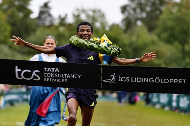 260926 Ebba Tulu Chala Hässelby SK, winner of the Men s 30 km race, September 26, 2026, in Lidingö  Copyright: PETERxHOLGERSSON BB260926PH029