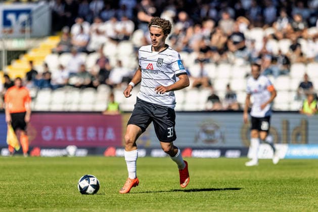 Single-image cutout: Leander Nicolas Popp, SSV Ulm 1846 soccer, 33 SSV Ulm 1846 vs. SV Eintracht Trier, soccer, Regionalliga Südwest, Matchday 9, Donaustadion Ulm, September 26, 2026, Ulm Copyright: xLuccaxFundelx EP_EER
