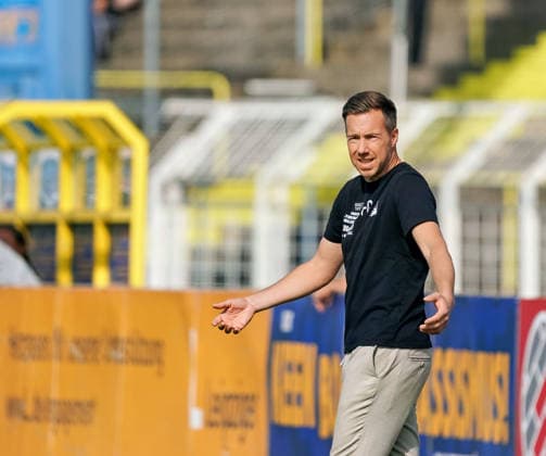 Fabian Gerber, FC Rot Weiss Erfurt, Head Coach; 1 FC Lokomotive Leipzig vs. FC Rot Weiss Erfurt, Soccer, Northeast Regional League, Matchday 11, 2026–2027 Season, September 26, 2026: 1 FC Lokomotive Leipzig vs. FC Rot Weiss Erfurt, Soccer, Northeast Regional League, Matchday 11, 2026–2027 Season, September 26, 2026, Leipzig Copyright: xEibner-Pressefoto PiaxSchindlerx EP_PSR