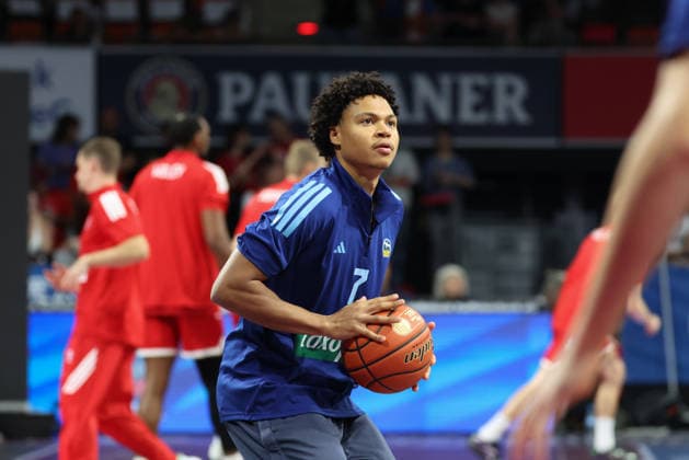 Jack Kayil Alba Berlin, 7 minutes before the game, GER, FC Bayern Basketball vs. Alba Berlin, Basketball, easycredit Basketball Bundesliga, Matchday 23, 2026–2027 Season, September 26, 2026, GER, FC Bayern Basketball vs. Alba Berlin, Basketball, easycredit Basketball Bundesliga, Matchday 23, 2026–2027 Season, September 26, 2026, Munich Copyright: xEibner-Pressefoto JennixMaulx EP_JML
