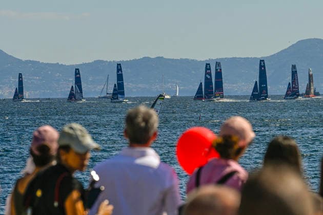 September 26, 2026, Napoli: Boats compete in he second day of preliminary in the America s Cup 38th America s Cup Preliminary Regatta Naples at the Caracciolo seafront in Naples, Italy, 26 September 2026. ANSA CIRO FUSCO. ITALY SAILING AMERICA s CUP  - ZUMAa110 20260926_zaf_a110_020 Copyright: xCiroxFuscox