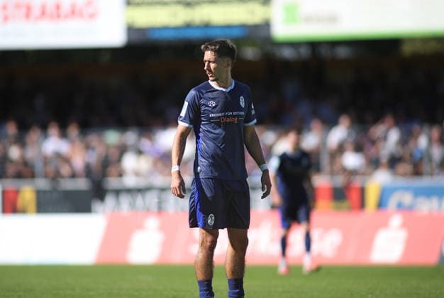 Soccer, Men s, Bavarian Regional League, 2026–2027 Season, SV Wacker Burghausen vs. TSV 1860 Munich, flatbuy Stadium on Liebigstraße, Damjan Dordan, TSV 1860 Munich (standing)