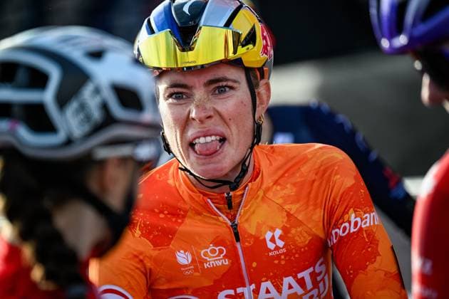 Dutch Demi Vollering pictured at the start of the elite women Road Race race (180,4 km) at the cycling World Championship, WM, Weltmeisterschaft in Montreal, Canada, Saturday 26 September 2026. The UCI road world championships are taking place from 20 to 27 September, in Montreal, Canada. JASPERxJACOBS  x187882143x