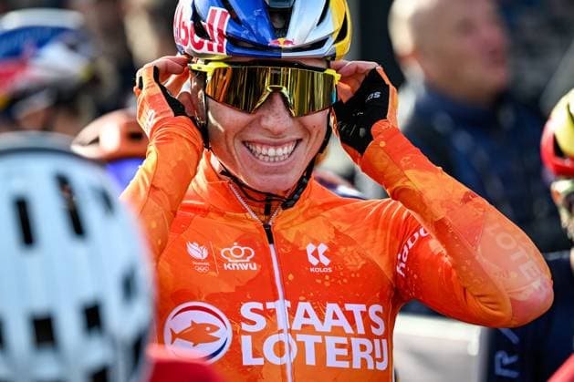 Dutch Demi Vollering pictured at the start of the elite women Road Race race (180,4 km) at the cycling World Championship, WM, Weltmeisterschaft in Montreal, Canada, Saturday 26 September 2026. The UCI road world championships are taking place from 20 to 27 September, in Montreal, Canada. JASPERxJACOBS  x187882129x